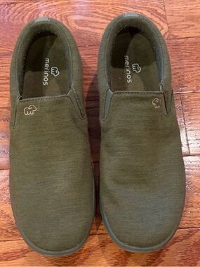 Merinos Women’s Slip On Shoes Olive Green Comfort Casual Size 8/ EU 38 Outdoorsy